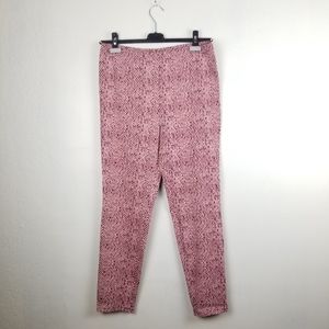 Free People Red Striped Patterned Pants